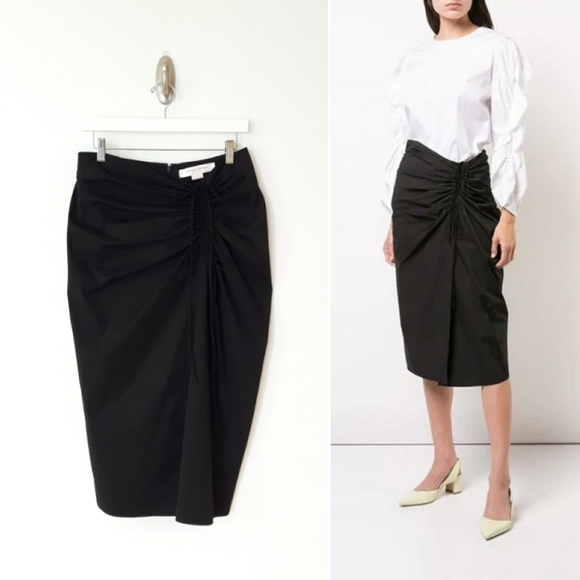 Carolina Herrera Dresses & Skirts - Carolina Herrera | Resort Runway Draped Midi Skirt in Black